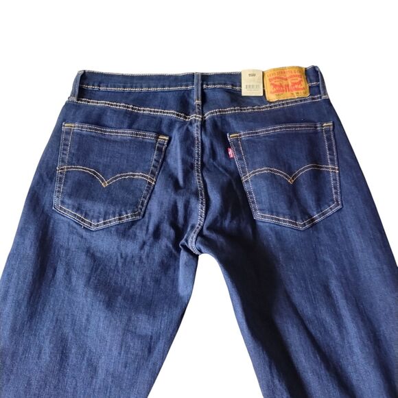 Levi's 502 Taper (Mens Size 36x32) Blue Denim Jeans Stretch Flex Medium Wash New - Picture 8 of 10